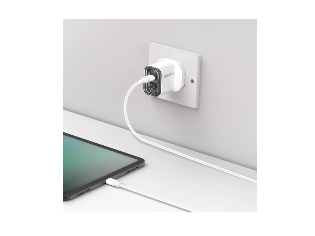 Buy Momax 1-Charge Flow 2-Port GaN Charger 35W - Fast Charging in Qatar Buy Momax 1-Charge Flow 2-Port GaN Charger 35W - Fast Charging in Qatar